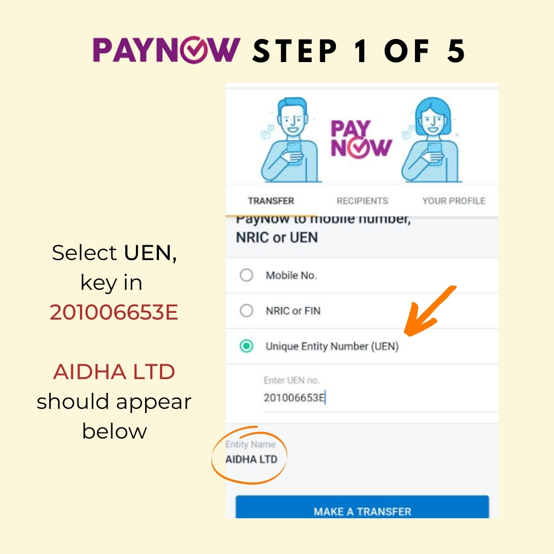 Register and Pay by Paynow - aidha : aidha