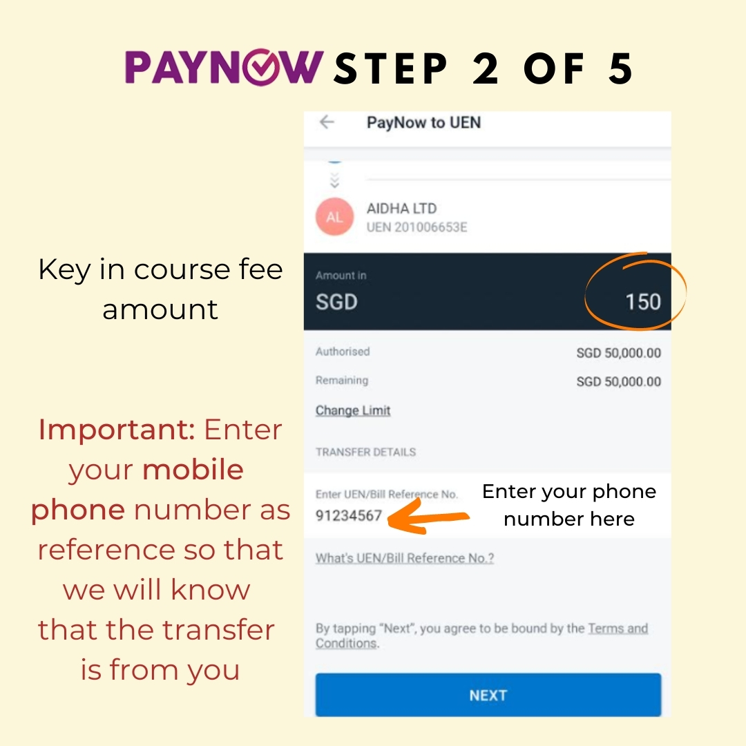 Register and Pay by Paynow - aidha : aidha